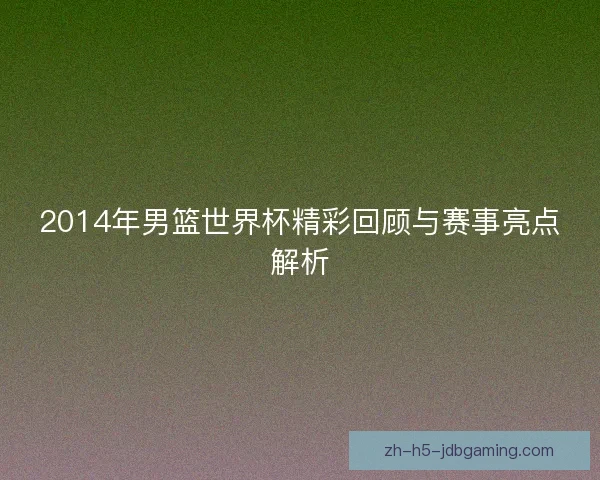 2014年男篮世界杯精彩回顾与赛事亮点解析 2014年男篮世界杯精彩回顾与赛事亮点解析